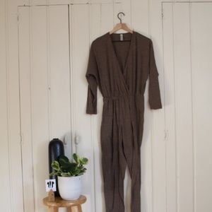 Tan American Apparel Jumpsuit